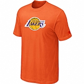 Los Angeles Lakers Big & Tall Primary Logo Orange T-Shirt,baseball caps,new era cap wholesale,wholesale hats