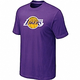 Los Angeles Lakers Big & Tall Primary Logo Purple T-Shirt,baseball caps,new era cap wholesale,wholesale hats