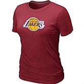 Los Angeles Lakers Big & Tall Primary Logo Red Women's T-Shirt,baseball caps,new era cap wholesale,wholesale hats