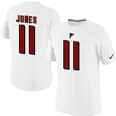 Men Nike Atlanta Falcons 11 Julio Jones Nike Player Pride Name and Number T-Shirt White,baseball caps,new era cap wholesale,wholesale hats