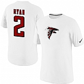 Men Nike Atlanta Falcons 2 Matt Ryan Player Name x26 Number T-Shirt White,baseball caps,new era cap wholesale,wholesale hats