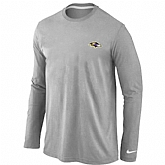 Men Nike Baltimore Ravens Heart & Soul Long Sleeve T-Shirt Gray,baseball caps,new era cap wholesale,wholesale hats