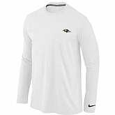 Men Nike Baltimore Ravens Heart & Soul Long Sleeve T-Shirt White,baseball caps,new era cap wholesale,wholesale hats