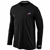 Men Nike Buffalo Bills Sideline Legend Authentic Logo Long Sleeve T-Shirt Black,baseball caps,new era cap wholesale,wholesale hats