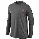Men Nike Buffalo Bills Sideline Legend Authentic Logo Long Sleeve T-Shirt D.Gray,baseball caps,new era cap wholesale,wholesale hats
