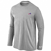 Men Nike Buffalo Bills Sideline Legend Authentic Logo Long Sleeve T-Shirt Gray,baseball caps,new era cap wholesale,wholesale hats