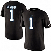 Men Nike Carolina Panthers 1 Cam Newton Pride Name x26 Number T-Shirt Black,baseball caps,new era cap wholesale,wholesale hats