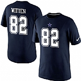 Men Nike Dallas Cowboys 82 Jason Witten Pride Name x26 Number T-Shirt Blue,baseball caps,new era cap wholesale,wholesale hats