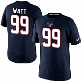 Men Nike Houston Texans 99 JJ Watt Player Pride Name x26 Number T-Shirt Blue,baseball caps,new era cap wholesale,wholesale hats