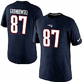 Men Nike New England Patriots 87 Rob Gronkowski Pride Name x26 Number T-Shirt,baseball caps,new era cap wholesale,wholesale hats