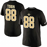 Men Nike New Orleans Saints 88 Nick Toon Pride Name x26 Number T-Shirt,baseball caps,new era cap wholesale,wholesale hats