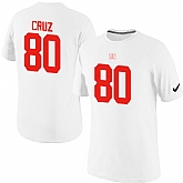 Men Nike New York Giants 80 Victor Cruz Pride Name x26 Number T-Shirt White,baseball caps,new era cap wholesale,wholesale hats