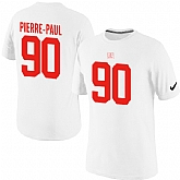 Men Nike New York Giants 90 Jason Pierre-Paul Pride Name x26 Number T-Shirt White,baseball caps,new era cap wholesale,wholesale hats