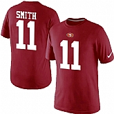 Men Nike San Francisco 49ers 11 Smith Pride Name x26 Number T-Shirt Red,baseball caps,new era cap wholesale,wholesale hats
