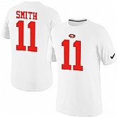 Men Nike San Francisco 49ers 11 Smith Pride Name x26 Number T-Shirt White,baseball caps,new era cap wholesale,wholesale hats