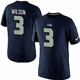 Men Nike Seattle Seahawks 3 Russell Wilson Pride Name x26 Number T-Shirt Blue,baseball caps,new era cap wholesale,wholesale hats