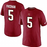 Men Nike Tampa Bay Buccaneers 5 Josh Freeman Pride Name x26 Number T-Shirt,baseball caps,new era cap wholesale,wholesale hats