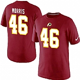 Men Nike Washington Redskins 46 Alfred Morris Pride Name x26 Number T-Shirt Red,baseball caps,new era cap wholesale,wholesale hats