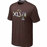 Men's Baltimore Ravens 2012 Super Bowl XLVII On Our Way Brown T-Shirt,baseball caps,new era cap wholesale,wholesale hats