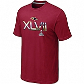 Men's Baltimore Ravens 2012 Super Bowl XLVII On Our Way Red T-Shirt,baseball caps,new era cap wholesale,wholesale hats