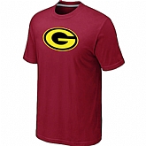 Men's Green Bay Packers Neon Logo Charcoal Red T-shirt,baseball caps,new era cap wholesale,wholesale hats