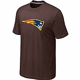 Men's New England Patriots Neon Logo Charcoal Brown T-shirt,baseball caps,new era cap wholesale,wholesale hats