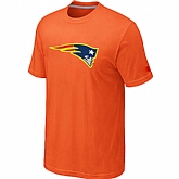 Men's New England Patriots Neon Logo Charcoal Orange T-shirt,baseball caps,new era cap wholesale,wholesale hats