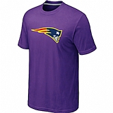Men's New England Patriots Neon Logo Charcoal Purple T-shirt,baseball caps,new era cap wholesale,wholesale hats