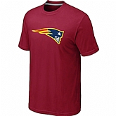Men's New England Patriots Neon Logo Charcoal Red T-shirt,baseball caps,new era cap wholesale,wholesale hats