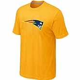 Men's New England Patriots Neon Logo Charcoal Yellow T-shirt,baseball caps,new era cap wholesale,wholesale hats