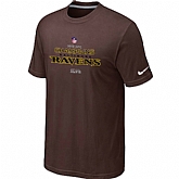 Men's Nike Baltimore Ravens 2012 AFC Conference Champions Trophy Collection Long Brown T-Shirt,baseball caps,new era cap wholesale,wholesale hats