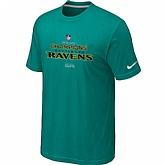 Men's Nike Baltimore Ravens 2012 AFC Conference Champions Trophy Collection Long Green T-Shirt,baseball caps,new era cap wholesale,wholesale hats