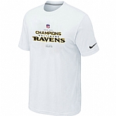 Men's Nike Baltimore Ravens 2012 AFC Conference Champions Trophy Collection Long White T-Shirt,baseball caps,new era cap wholesale,wholesale hats
