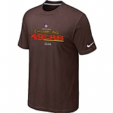 Men's Nike San Francisco 49ers 2012 NFC Conference Champions Trophy Collection Long Brown T-Shirt,baseball caps,new era cap wholesale,wholesale hats