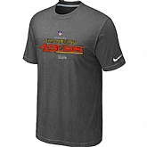 Men's Nike San Francisco 49ers 2012 NFC Conference Champions Trophy Collection Long D.Grey T-Shirt,baseball caps,new era cap wholesale,wholesale hats