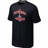 Men's San Francisco 49ers Super Bowl XLVII Heart & Soul Black T-Shirt,baseball caps,new era cap wholesale,wholesale hats