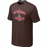 Men's San Francisco 49ers Super Bowl XLVII Heart & Soul Brown T-Shirt,baseball caps,new era cap wholesale,wholesale hats