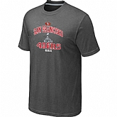 Men's San Francisco 49ers Super Bowl XLVII Heart & Soul D.Grey T-Shirt,baseball caps,new era cap wholesale,wholesale hats
