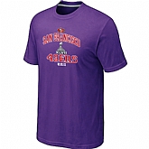 Men's San Francisco 49ers Super Bowl XLVII Heart & Soul Purple T-Shirt,baseball caps,new era cap wholesale,wholesale hats