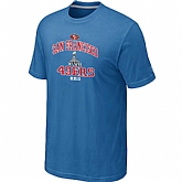 Men's San Francisco 49ers Super Bowl XLVII Heart & Soul light Blue T-Shirt,baseball caps,new era cap wholesale,wholesale hats