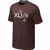 Men's San Francisco 49ers Super Bowl XLVII On Our Way Brown T-Shirt,baseball caps,new era cap wholesale,wholesale hats