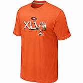 Men's San Francisco 49ers Super Bowl XLVII On Our Way Orange T-Shirt,baseball caps,new era cap wholesale,wholesale hats