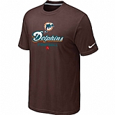 Miami Dolphins Critical Victory Brown T-Shirt,baseball caps,new era cap wholesale,wholesale hats