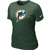 Miami Dolphins D.Green Women's Logo T-Shirt,baseball caps,new era cap wholesale,wholesale hats