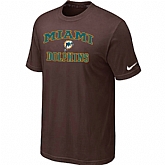 Miami Dolphins Heart & Soul Brownl T-Shirt,baseball caps,new era cap wholesale,wholesale hats