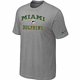 Miami Dolphins Heart & Soul Light greyl T-Shirt,baseball caps,new era cap wholesale,wholesale hats