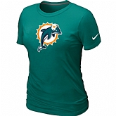 Miami Dolphins L.Green Women's Logo T-Shirt,baseball caps,new era cap wholesale,wholesale hats