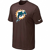 Miami Dolphins Sideline Legend Authentic Logo T-Shirt Brown,baseball caps,new era cap wholesale,wholesale hats