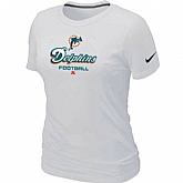Miami Dolphins White Women's Critical Victory T-Shirt,baseball caps,new era cap wholesale,wholesale hats