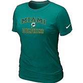Miami Dolphins Women's Heart & Soul L.Green T-Shirt,baseball caps,new era cap wholesale,wholesale hats